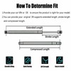 AONNOUS Pair 340mm 90Newtons Side Window Gas Struts for EGR