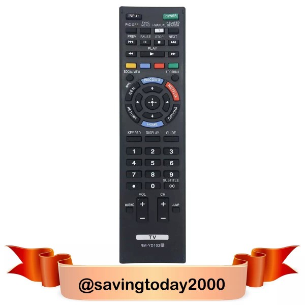 Unbranded Universal Remote Control for Sony Bravia HDTV LCD LED
