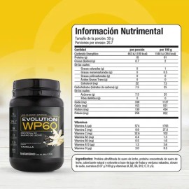 Evolution Proteina Suero De Leche (whey) Wp60 800 G Sabores Sabor Vainilla                                                                            