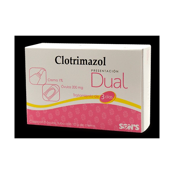 Clotrimazol 200 Mg Con 3 Óvulos + Crema 1%