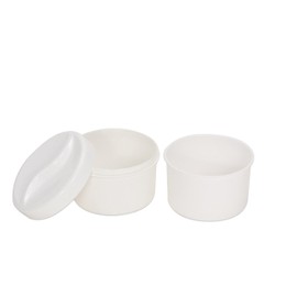 Zahnprothesenbehälter m.Einsatz u.Deckel PP Weiß