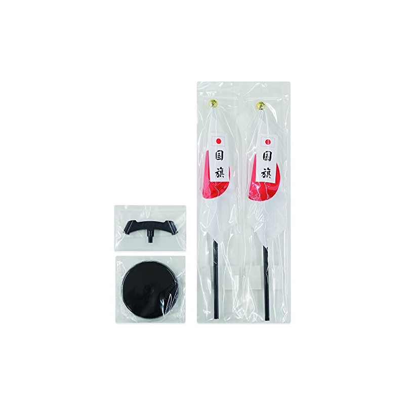 TOSPA Hikimaru Mini Japanese Flag 2-Piece Cross Set, Flag Size