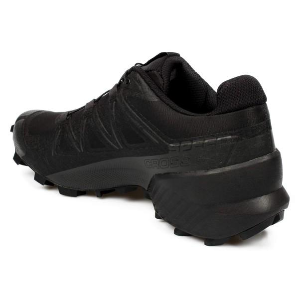 Salomon Speedcross 5 Chaussures de Trail Running pour Homme, Accroche, Stabilité, Fit, Black, 43 1/3
