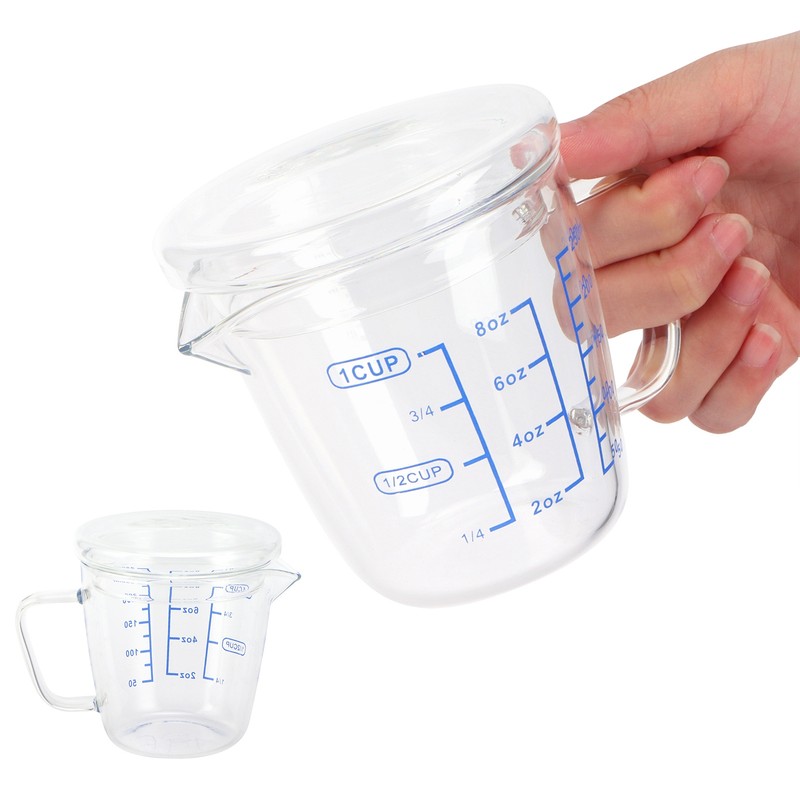 Heat Resisting Glass Measuring Cup Milk Scale Measuring Jug with