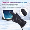 Telguua Heated Gloves Men Women Touchscreen Heated Gloves Warm Motorcycle