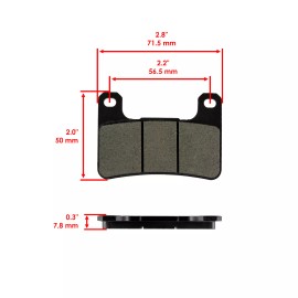 Caltric Front And Rear Brake Pads for Suzuki GSX-R750 GSXR750 GSX R750 2006-2009