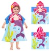 WACCET Bath Poncho Children, Bath Towel Children with Hood, Ultra