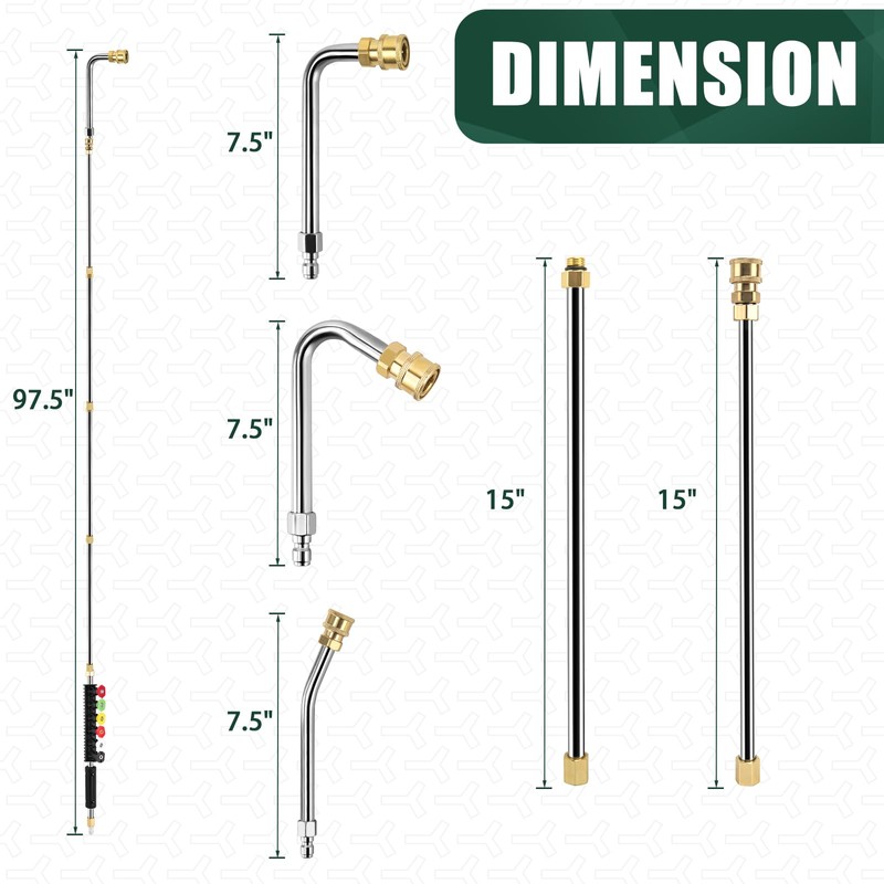 Pressure Washer Extension Wand Kit, Power Washer Extension Wand, Pressure