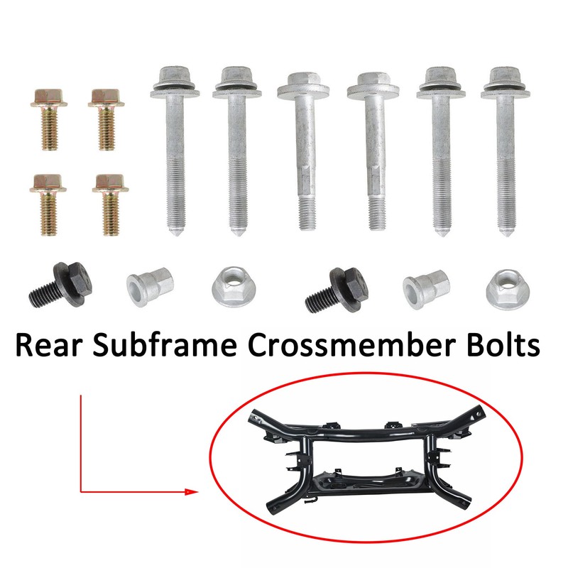 Rear Crossmember Subframe Bolt Kit For 2007-2017 Jeep Compass Patriot