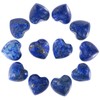 Nupuyai Nupuyai 12pcs Lapis Lazuli Crystal Heart Love Palm Worry