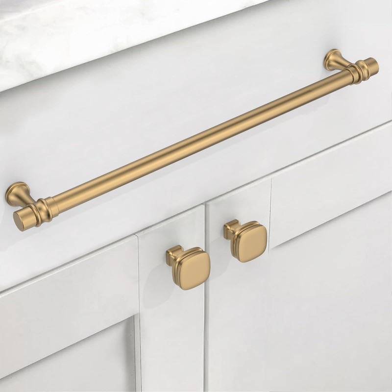 10 Pack 10 Inch(254mm) Champagne Bronze Cabinet Pulls Heavy-Duty Solid
