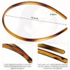 6 Pcs Diadema de Plástico Fina, Elástica y Sin Presión
