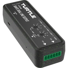 Turtle AV Dual-Channel Dante to Analog Euroblock Line Output Adapter
