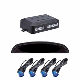 HOPEMOB Sensores De Reversa Display Universales 4 Sensores Para Autos Con Alerta De Sonido Frente Y Trasero Sistema De Radar Estacionamiento Parking Aparcamiento (Azul)