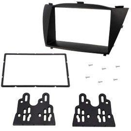 AERZETIX - C42700 - Frame/Front Plate/Adaptor 2-DIN for Car Radio - Compatible with Hyundai ix35 2010-2015