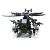 Battle Brick Ah-6 Little Bird w/Troop Pack Collectible Custom Set