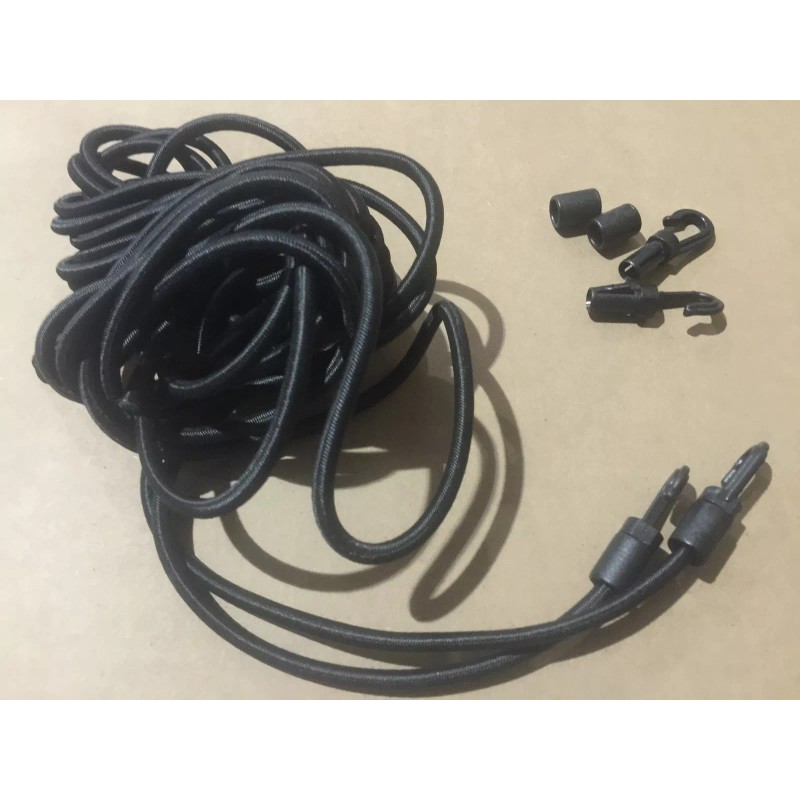 COLEMAN FLEETWOOD POP UP CAMPER SHOCK CORD AND HOOKS ORIGINAL