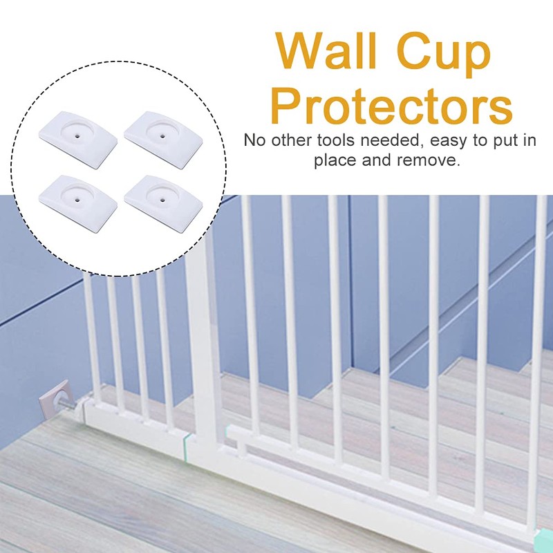 4 Pcs Safety Baby Gate Wall Protector Stair Gate Extension