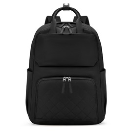 Lubardy Mochila para Laptop Mujer de 15.6 Pulgadas,Mochilas para mujer,Mochila laptop,Mochila mujer,Gran capacidad,Mochilas de viaje antirrobo,Ligero,impermeable y resistente,trabajo,Negro