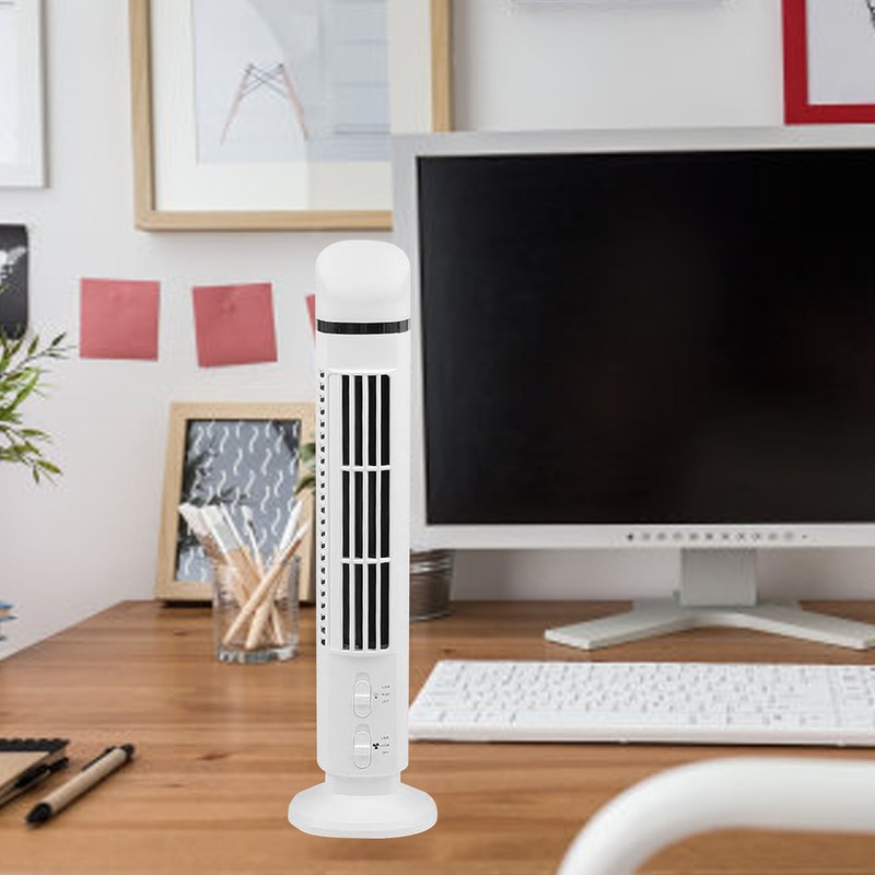 Vertical Electric Fan Bladeless USB Power Supply Multifunctional Stand Up