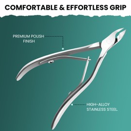ASIPRO Professional Cuticle Nippers, Cuticle Scissors, Extra Fine, Professional Cuticle Nippers, Cuticle for Removing Cuticles, Stainless Steel Cuticle Scissors, Cuticle Clippers for Fingers and Toes