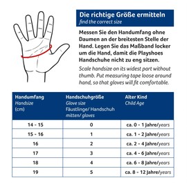 Playshoes Unisex Children's Mitten Gloves, red