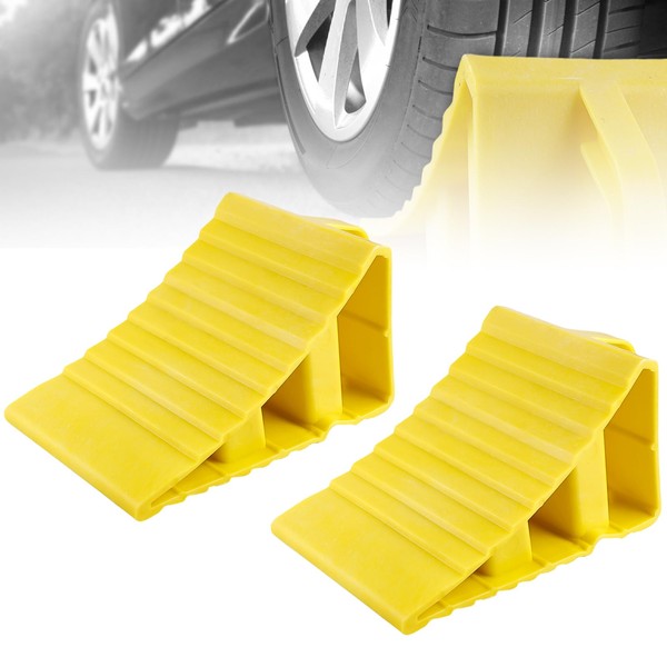 SUNOYA Set of 2 Wheel Chocks Trailers, Car Wheel Chocks,