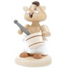 Kuhnert - Hamster Smoker Figurine Solid Wood Turned 13 cm