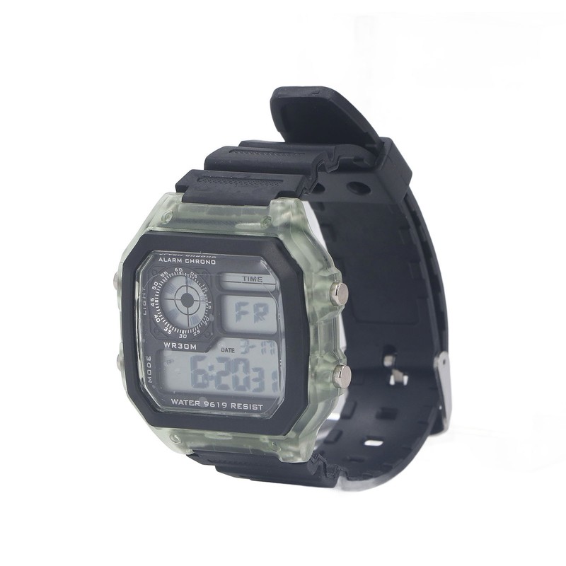 Electronic Sports Watch 12 24 Hours Waterproof Digital Wrist Watch
