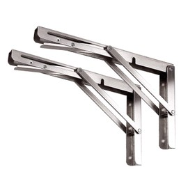 Toirxarn Folding Bracket, 200 mm, 150 kg Capacity, 1 Piece Stainless Steel, Heavy Duty Folding Carrier
