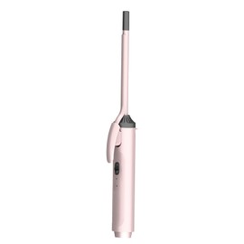 Hair Curler Wand Tourmaline Ceramic Instant Heat Skinny Hair Curling Iron Wand for Hairstyle 9mm Two Level ‑ Pink