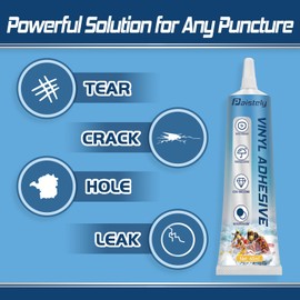 Paistely Air Mattress Patch Kit, Salt, Hot Water and UV Resistant Pool Liner Patch Kit, Vinyl Pool Liner Repair Kit Repairs a Variety of Inflatables Including Hot Tubs, Inflatable Spa Pools