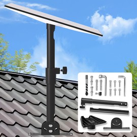 Starlink Gen 3 Mount – Hidden Cable Design, Adjustable Pivot Bracket, Heavy-Duty Roof & Pole Mount with Pipe Adapter for Starlink Internet Kit