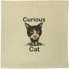 Azeeda 40cm x 40cm 'Curious Cat' Canvas Cushion Cover (CV00045919)