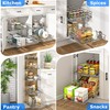 WelFurGeer 2-Tier Kitchen Cabinet Pullout Shelf and Drawer Organizer, Soft