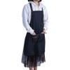 Denim Apron Baker Kitchen Restaurant Coffee Work Uniform with Front