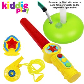 Kiddie Play Traffic Light Toy for Kids Cars and Bikes with Lights and Sounds