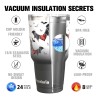 FBA Warehouse 30oz Stainsteel Steel Insulated Tumbler Bat With 2