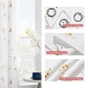 Deconovo White Curtains 2 Panels for Living Room 42 x