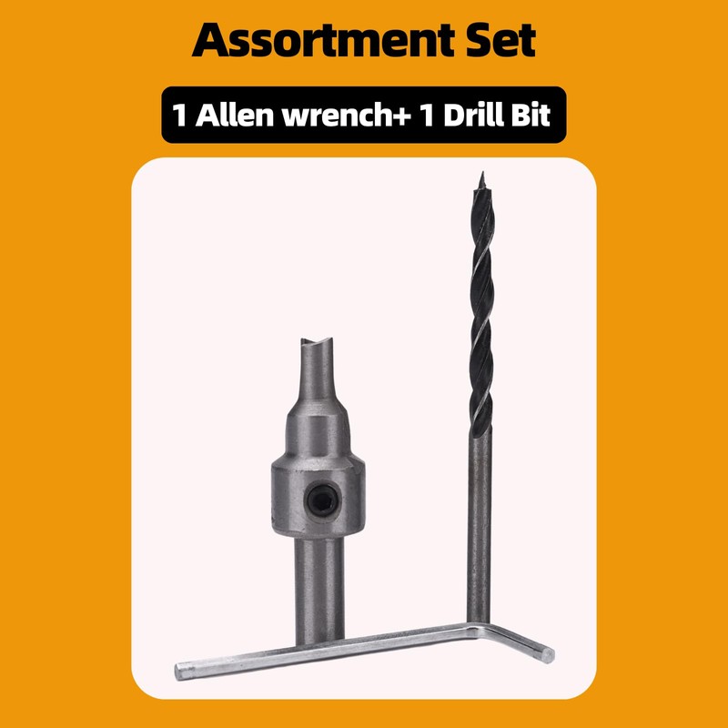 Adjustable Countersink Drill Bit, Wood Countersink for Confirmat Screw Two-Piece