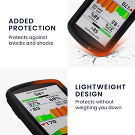 kwmobile Hülle kompatibel mit Garmin Edge 1040/1040 Solar - Silikon GPS Fahrrad Case Schutzhülle - in Schwarz