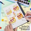 MeiLiang Solid Watercolor Set with Brush (36 Colors) Palette Gum