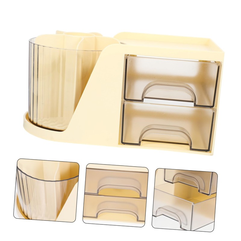 Operitacx Pen Storage Box Makeup Brush Organizer Household Table Organizer