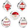 KAISHANE Christmas Cookie Cutters - 5 Pieces -Christmas Ornament,Light bulb,Round
