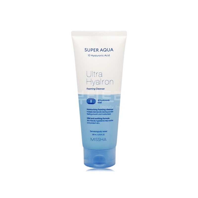Missha Super Aqua Ultra Hyaluron Foaming Cleanser 200ml / 미샤