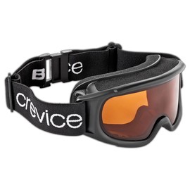 Black Crevice Women's Ski Goggles Black Black/Orange Size:One Size