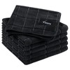 VIVOTE Microfibre Cloth Black Dish Cloths for Washing Up Cleaning