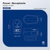 Nema 6-30P Male Plug + 6-30R Female Socket (2 in
