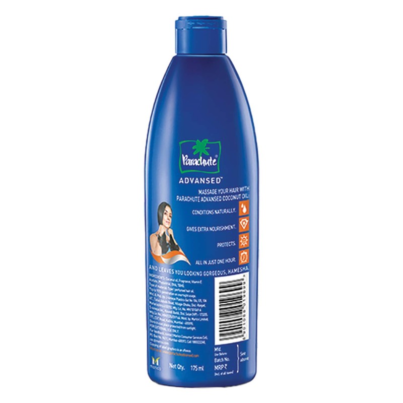 Parachute Advansed coconut Hair Oil, 175ml - 1 Pack (Ship