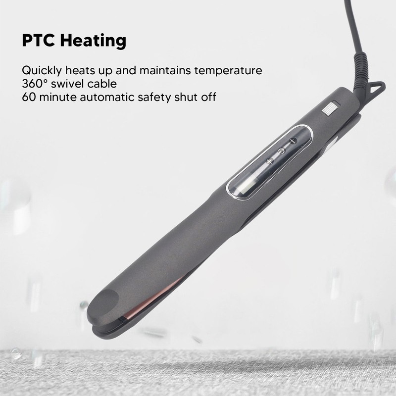 2 in 1 Hair Straightener Curler Twisted PTC Heating LCD